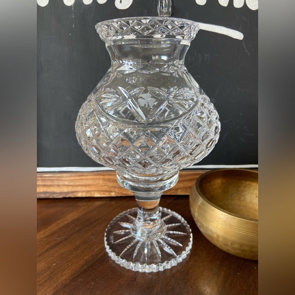 Accents Fairy Lamp Irish Galway Crystal Clover Shamrock Etched Pattern Poshmark